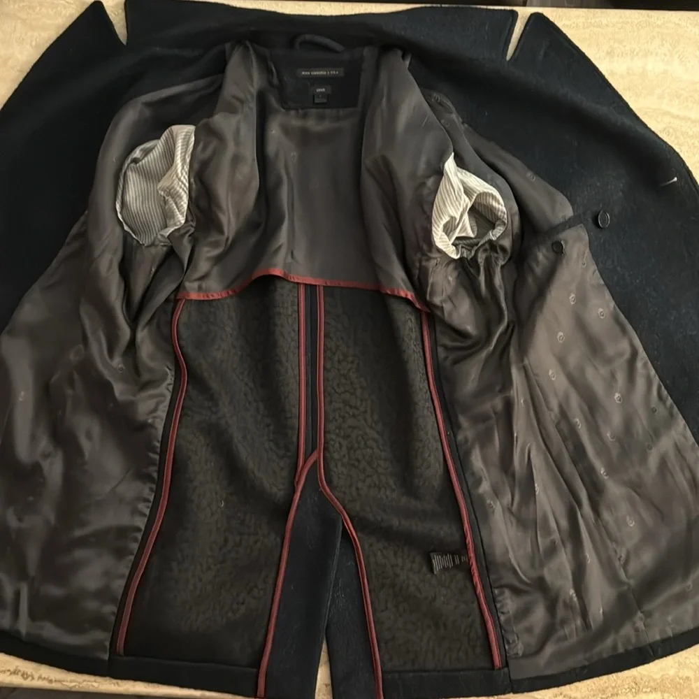 John Varvatos Luxe Wool Blend Pea Coat